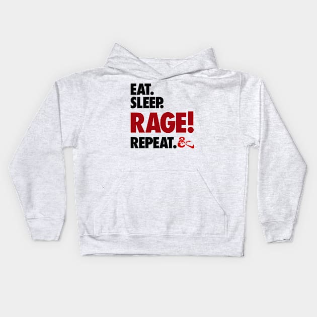 Rage - D&D Kids Hoodie by KidCrying